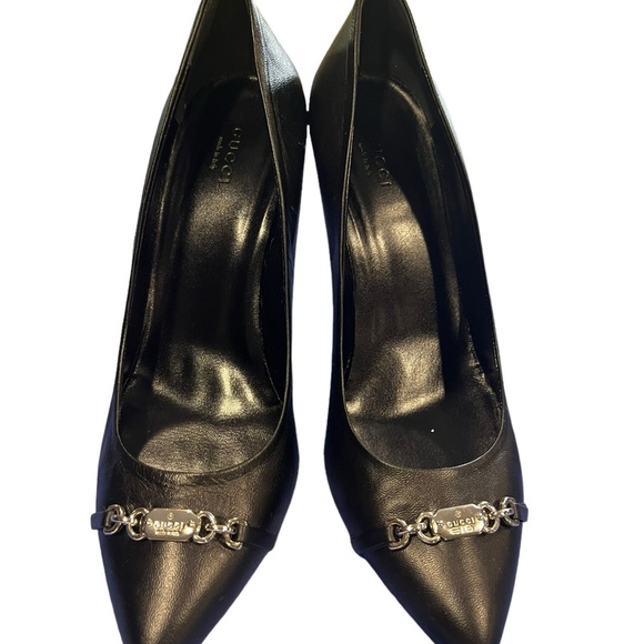 Gucci high heeled black shoes for women size 41 EU - Picture 3 of 16